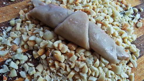 постные рогалики на яблочном соке