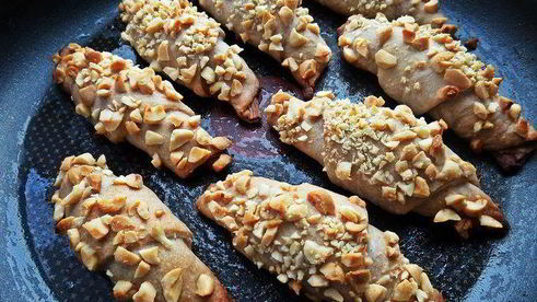 постные рогалики на яблочном соке