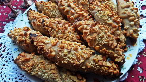 постные рогалики на яблочном соке