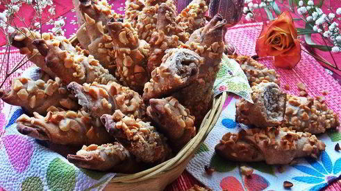 постные рогалики на яблочном соке