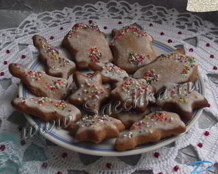 Пряничное печенье с глазурью