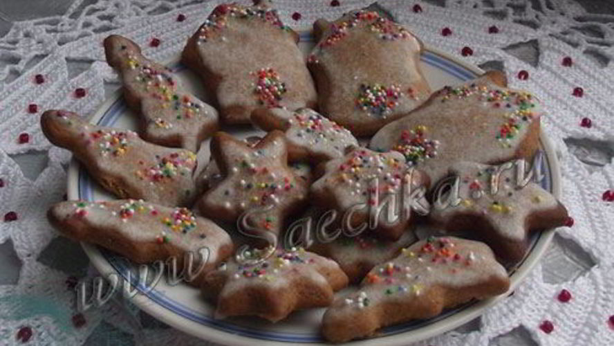 Рецепт пряничное печенье с глазурью