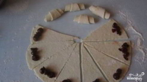 рогалики из творожного теста с начинкой