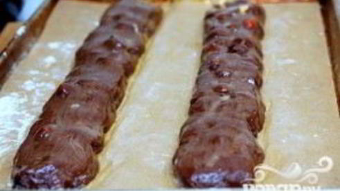 шоколадное печенье с фундуком