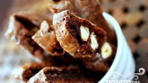 шоколадное печенье с фундуком