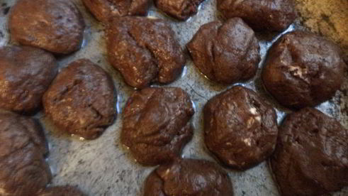 шоколадное печенье в сахарном сиропе