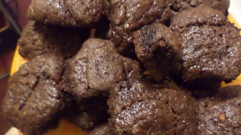 шоколадное печенье в сахарном сиропе