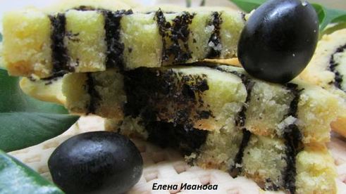 сырное печенье с маслинами и ароматом лимона