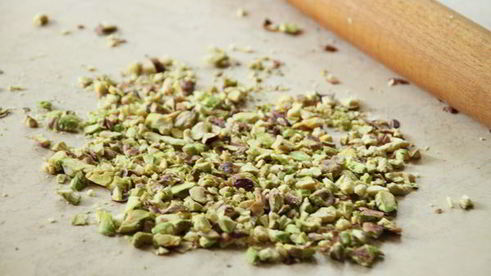 творожно-овсяное печенье с фисташками