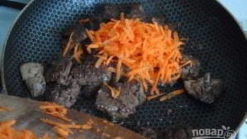 блинный пирог с печенкой