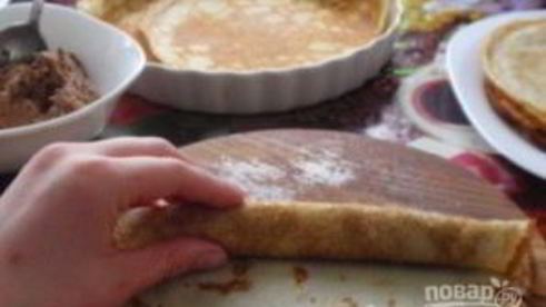 блинный пирог с печенкой