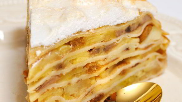 Рецепт Блинный пирог с яблоками