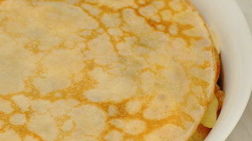 блинный пирог с яблоками