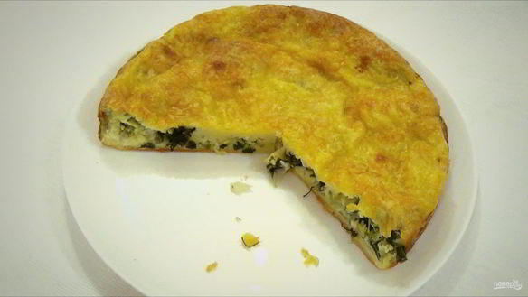 Рецепт Быстрый наливной пирог с капустой