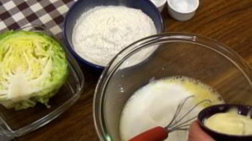 быстрый наливной пирог с капустой