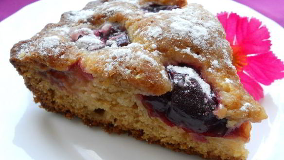 Рецепт Быстрый пирог со сливами