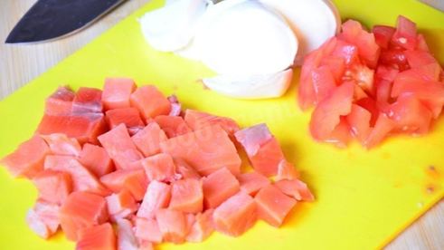 французский киш с лососем и сыром