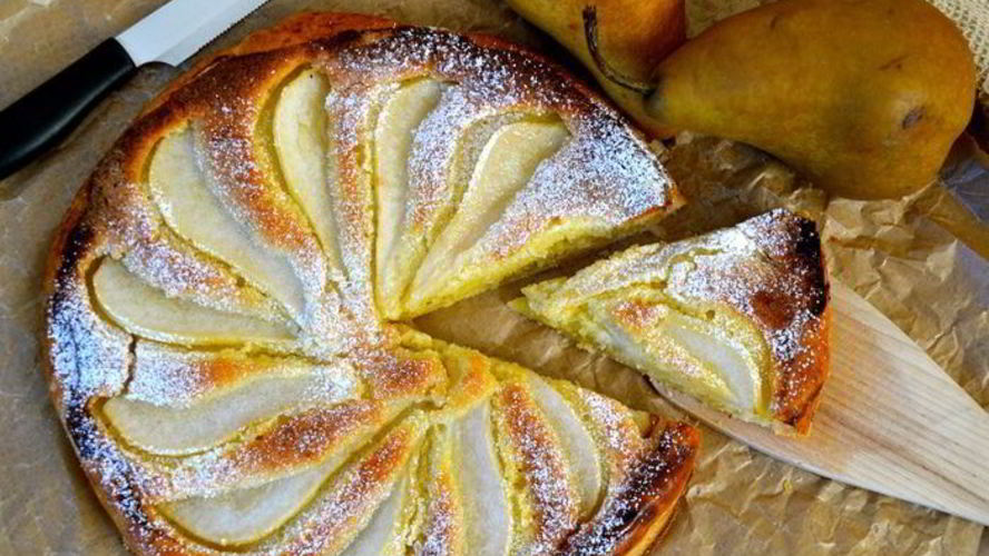 Рецепт грушевого пирога с франжипанома