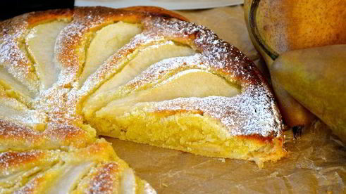 грушевый пирог с франжипаном