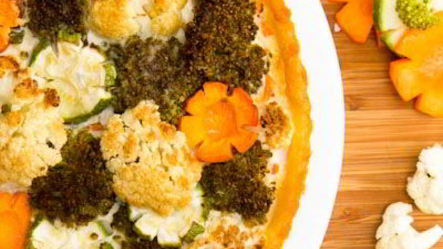 Рецепт картофельный киш с овощами и мясом