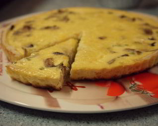 Киш Лорен с грибами и сыром