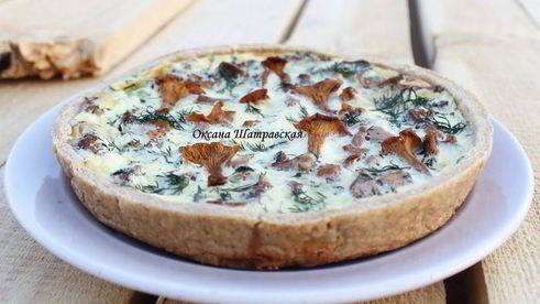 киш с лисичками