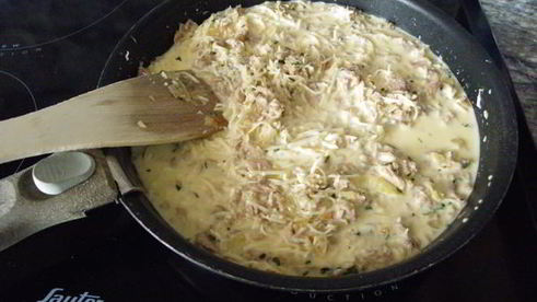 киш с тунцом