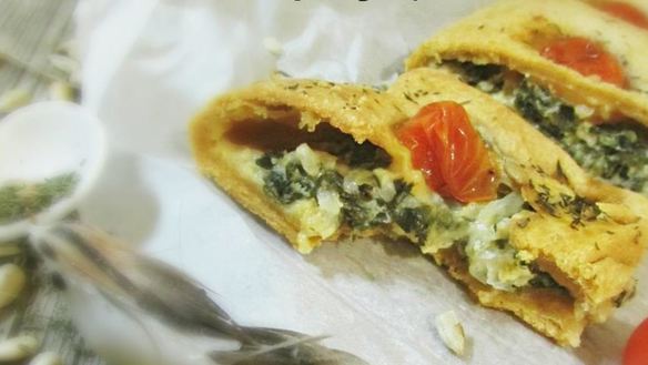 Рецепт Красный пирог со шпинатом