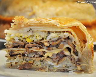 Курник блинный пирог по-старорусски