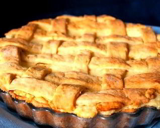 Лимонный пирог из песочного теста