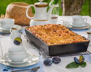 Лимонный пирог с черносливом