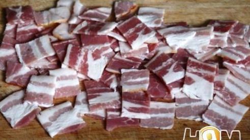 лотарингский пирог с курицей, пореем и беконом