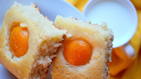 Рецепт Манный пирог на простокваше с абрикосами