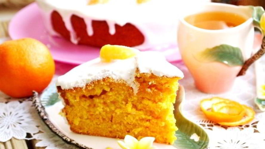 Рецепт морковно-мандариновый пирог