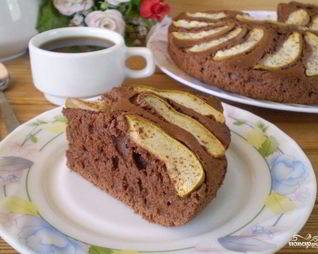 Открытый пирог с грушами