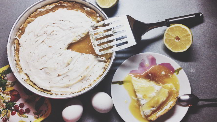 Рецепт пирог лимонный с меренгой