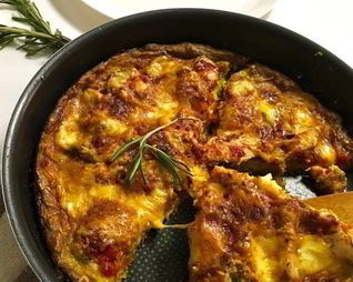 Пирог на овощном тесте