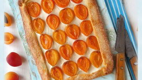 пирог с абрикосами на творожном тесте