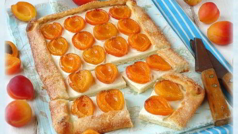 пирог с абрикосами на творожном тесте