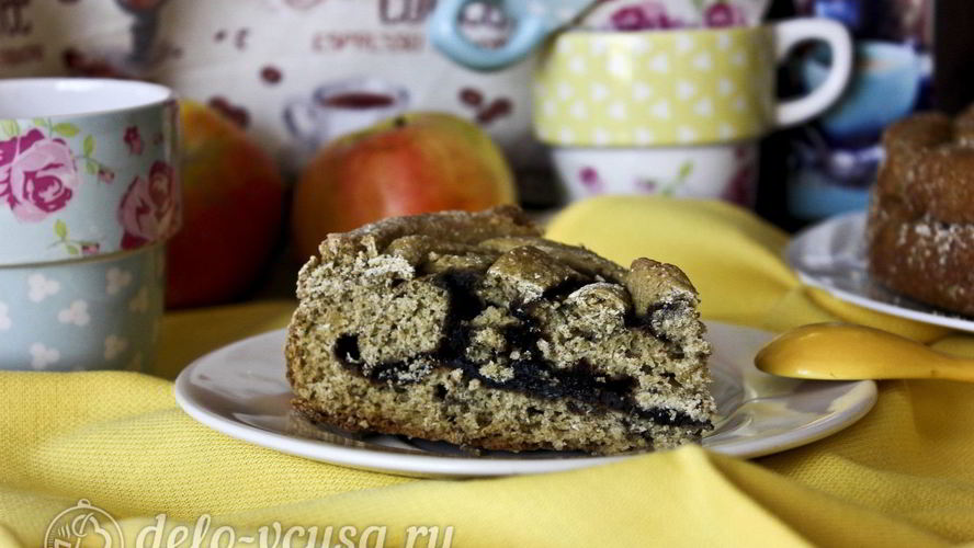 Рецепт пирог с черникой на кефире