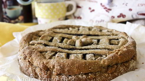 пирог с черникой на кефире