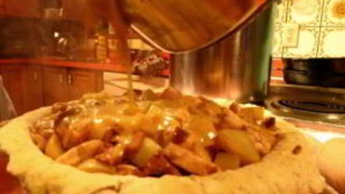 пирог с лисичками и курицей