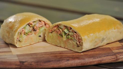 пирог с речной форелью