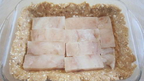 пирог с рыбой и брокколи на творожном тесте