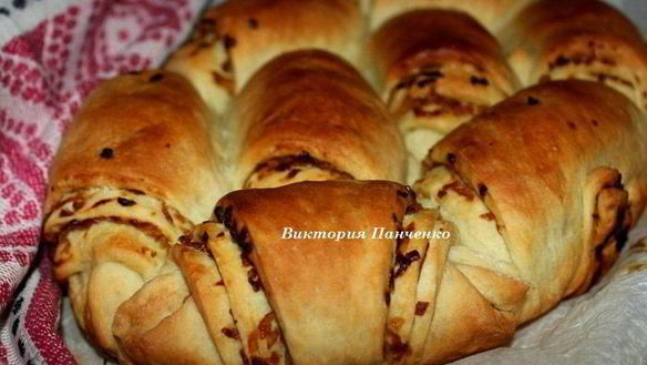 Рецепт Постный пирог Луковое счастье