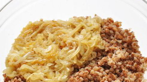 постный пирог с гречкой и семгой