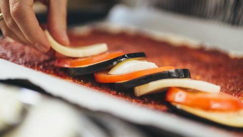 слоеный пирог рататуй