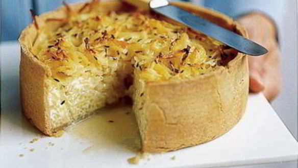 Рецепт Сырный пирог с картофелем и тмином