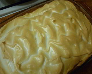 Творожный пирог с безе Сама нежность