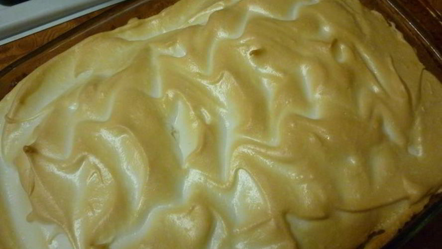 Рецепт творожный пирог с безе сама нежность